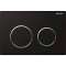 Plaque Geberit Omega20 double touche: noir, chromé brillant|Geberit-GBR115.085.KM.1