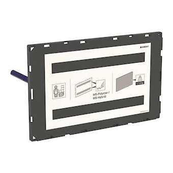 Plaque de fermeture Geberit Sigma à fleur: personnalisable|Geberit-GBR115.696.00.1