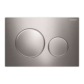 Plaque Geberit Sigma20 double touche: chromé brillant, chromé mat|Geberit-GBR115.882.KH.1