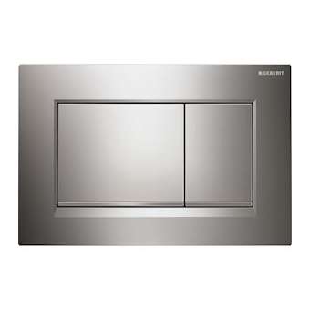 Plaque Geberit Sigma30 double touche: chromé brillant, chromé mat|Geberit-GBR115.883.KH.1