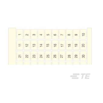 Rc810 Carte Pré-Marquée 1-100 Vertic Blanc|Entrelec-ENT1SNA234060R0500