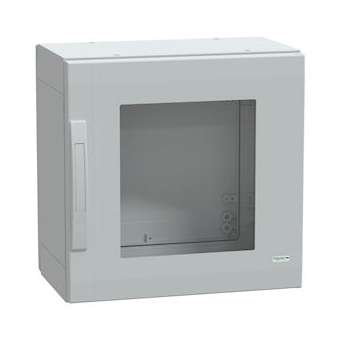 Thalassa PLA - Armoire polyester 500x500x320 - IP65 - vitrée Ral 7035|Schneider Electric-SCHNSYPLA553TG