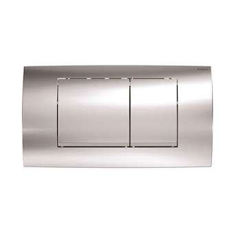 Plaque Geberit Twinline30 double touche: chromé brillant, chromé mat|Geberit-GBR115.899.KH.1