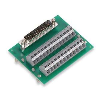 Module interface SUB-D mâle 15 pôles sur pied sans boîtier (Pour cordon soudé)|Wago contact-WAG289-446