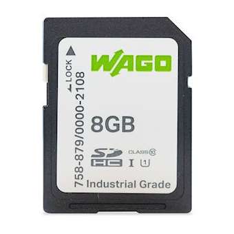 Carte mémoire SD pSLC-NAND 8 Gb|Wago contact-WAG758-879-000-2108