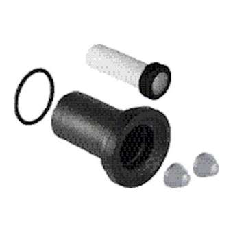 Kit rac WC suspendu, longueur 18,5 cm, joint lèvres: d90mm, d145mm, Chromé mat|Geberit-GBR152.404.46.1