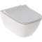Pack WC susp Geberit Smyle Square, caréné, Rimfree, abat ral et déclips non reco