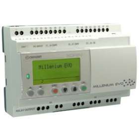 Millenium Evo Logic Controller, Xdp24, With Display, 24 I/O, 24 Vdc|Crouzet-CRT88975101