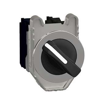 Harmony XB4 - bouton tournant à manette - flush - 2 pos fix - noir - 1O+1F|Schneider Electric-SCHXB4FD25