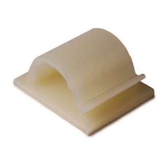 Clip adhésif en forme de demi-lune 33x27mm pour câble D 14mm en PA66 noir - RB1|HellermannTyton-HNE15100502