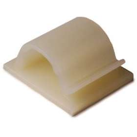 Clip adhésif en forme de demi-lune 33x27mm pour câble D14mm en PA66 naturel-RB1|HellermannTyton-HNE15100505