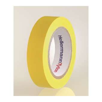 Ruban adhésif Isolant PVC HelaTape Flex 15 - Jaune 15x10|HellermannTyton-HNE71000102