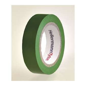 Ruban adhésif Isolant PVC HelaTape Flex 15 - Vert 15x10|HellermannTyton-HNE71000103
