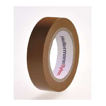 Ruban adhésif Isolant PVC HelaTape Flex 15 - Marron 15x10|HellermannTyton-HNE71000107