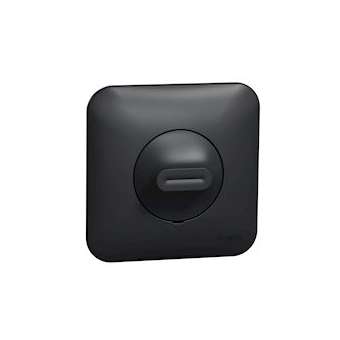 Ovalis - Variateur de lumière universel - 2/3 fils 3W - Anthracite avec plaque|Schneider Electric-SCHS460519