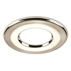 Collerette ronde acier brossé pour les encastrés de plafond H2|Collingwood-SLHRB359BS