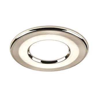 Collerette ronde acier brossé pour les encastrés de plafond H2|Collingwood-SLHRB359BS