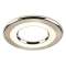 Collerette ronde acier brossé pour les encastrés de plafond H2