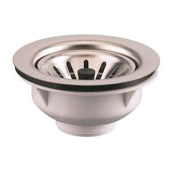 Bonde évier D90 mm, panier inox D76 mm,cuvette D114 mm, serrage 0/24 mm|Valentin-VA239000000000