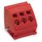 Bloc de barres collectrices 16 mm² (3 Pts) Rouge|Wago contact-WAG812-113