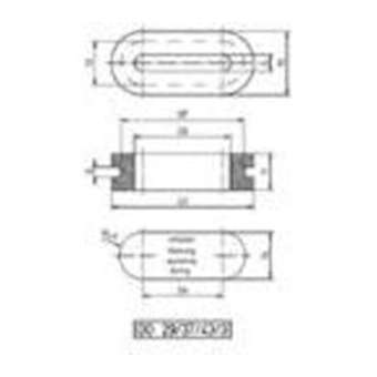 Passe-fils oblong DO-PVC 29/37/43/3 NOIR|Ses Sterling-STG13500210