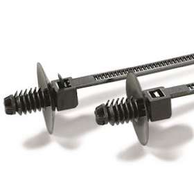 Lanière de fixation réouvrable avec pied sapin 170x5mm en PA66 noir - REL30SDP6|HellermannTyton-HNE15055500