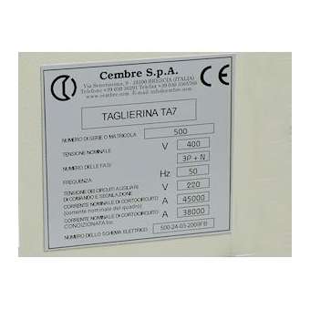 Plaque personnalisable adhésive de type MG-VRT-A 35 x 75 mm blanche|Cembre-CMB88945