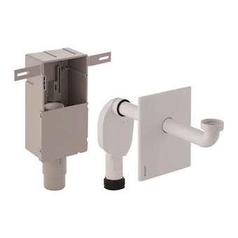 Kit de siphon à encastrer pour lavabo Geberit, sortie horizontale: d50-56mm, G|Geberit-GBR151.120.11.1