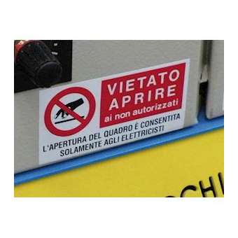 Etiquette signalétique rectangulaire 52 x 105 mm|Cembre-CMB268500-F