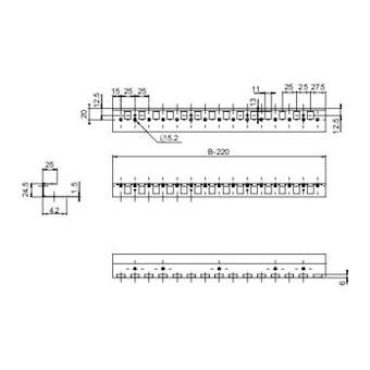 Spacial SM - 2 profilés adapteurs horizontaux avant - 600mm|Schneider Electric-SCHNSYSMHR6