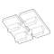 Repère pour borneswago top à job type MG-CPM-12 4.2 x 6 mm blanc|Cembre-CMB46391