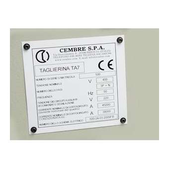Plaque personnalisable perforée de type MG-VRT-RH 105 x 110 mm grise HF|Cembre-CMB48712-HF
