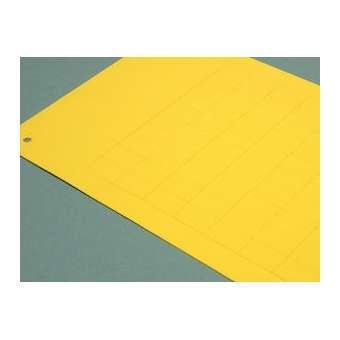 Etiquette adhésive souple de type MG-VCT 9 x 12 mm jaune|Cembre-CMB48014