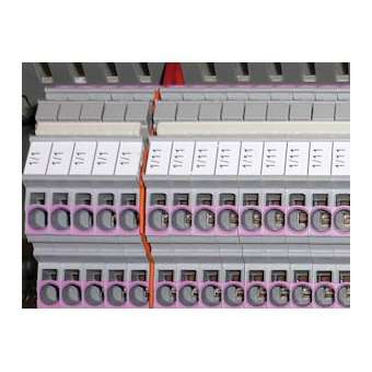 Bande de repérage de bornes type MG-CPMF 6,3 x 105 mm blanc|Cembre-CMB43092