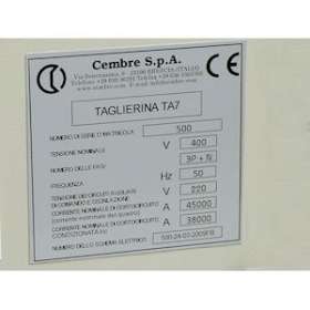 Plaque personnalisable adhésive de type MG-VRT-A 25 x 50 mm verte|Cembre-CMB88516
