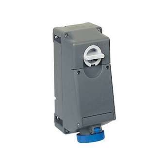Prise verrouillée 250V 16A 2P+T IP66/67 mil box -|Ilme-IL1TM1663SP