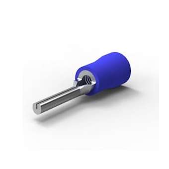 PGL 2,5-6-Cosse préisolée à embout rond 1,9x6mm-Bleu-Section: 1 à 2,6mm²|TE Connectivity ( Ex Tyco Simel )-TYS607640