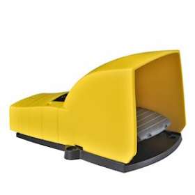Preventa XPEY - inter. à pied - simple - avec capot - plast.- jaune - 2O+2F|Schneider Electric-SCHXPEY511