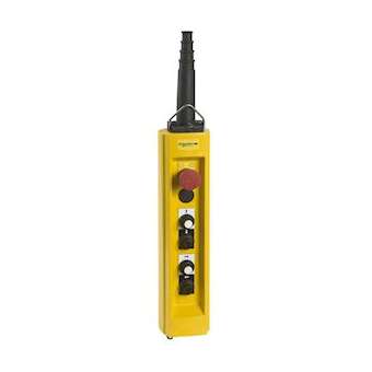 Harmony XACB - boîte pendante - 4 poussoirs 1 arrêt d'urgence|Schneider Electric-SCHXACB4913