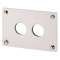 Plastron d'encastrement, 2 emplacements de montage|Eaton industries-EONM22-E2