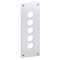 Harmony XAPE - plastron percé - métallique - 5 perçages horizontaux|Schneider Electric-SCHXAPE305