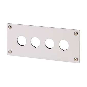 Plastron d'encastrement, 4 emplacements de montage|Eaton industries-EONM22-E4