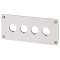 Plastron d'encastrement, 4 emplacements de montage|Eaton industries-EONM22-E4