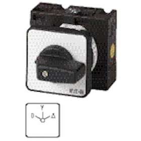 Commutateur étoile-triangle, cont.: 8, 32A, 0-Y-D, 60DEG, à accrochage, encastré|Eaton industries-EONT3-4-8410-E