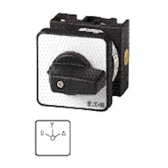 Commutateur étoile-triangle, cont.: 8, 20A, 0-Y-D, 60DEG, à accrochage, encastré|Eaton industries-EONT0-4-8410-E