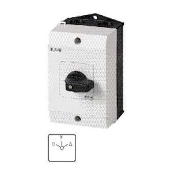 Commutateur étoile-triangle, cont.: 8, 20A, 0-Y-D, 60DEG, à accrochage, en saill|Eaton industries-EONT0-4-8410-I1