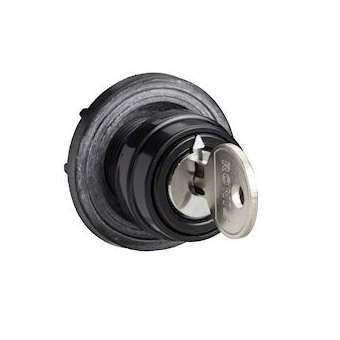 Harmony - tête de manoeuvre - 60x60mm - noir - à clé - marquage à graver|Schneider Electric-SCHKAD1S