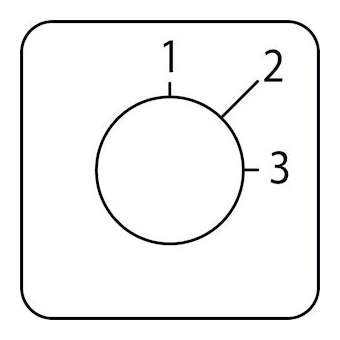 Harmony - étiquette pour interrupteur à came - 1 à 3 - 45x45mm|Schneider Electric-SCHKZ18416
