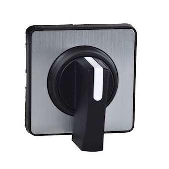 Harmony - tête de manoeuvre - 45x45mm - métal.- crosse noire -marquage à graver|Schneider Electric-SCHKBE1H