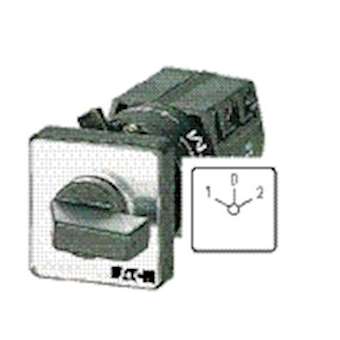Inverseur, cont.: 2, 10A, 1-0-2, 60DEG, à accrochage,encastré, fixation centrale|Eaton industries-EONTM-1-8210-EZ